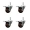 Service Caster 3 Inch High Temp Glass Filled Nylon 58 Inch Stem Caster Set with Total Lock Brake SCC-TSTTL20S314-GFNSHT-58212-4 - alternate 1